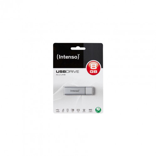 12x1 Intenso Alu Line argent 8GB USB Stick 2.0 305223-02