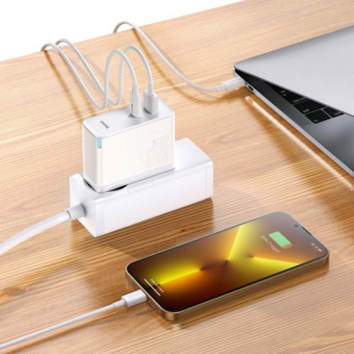 Baseus Travel Charger GaN5 Pro Quick wall charger C+U, PD3.0, QC4.0 +, AFC, 100W EU White (CCGP090202) DA3508372-024