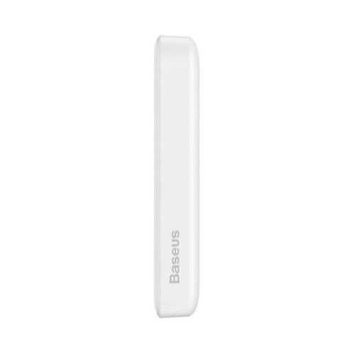 Baseus Power Bank Magnetic Mini Wireless Quick charging (With Xiaobai Type-C to Type-C 60W (20V/3A) MagSafe 15W / PD 20W, 10000 mAh, White (PPCX070002) DA2481387-014
