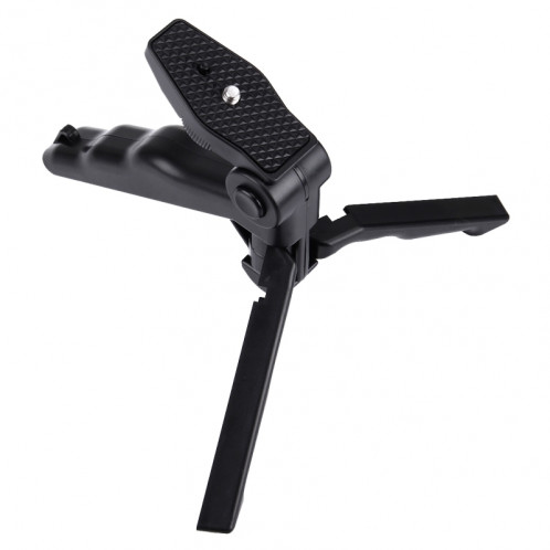 PULUZ Grip Trépied pliable avec adaptateur et vis pour GoPro HERO5 / 4/3 + / 3/2/1, SJ4000, Appareil photo numérique, charge maxi: 2kg (noir) SPU1913-07