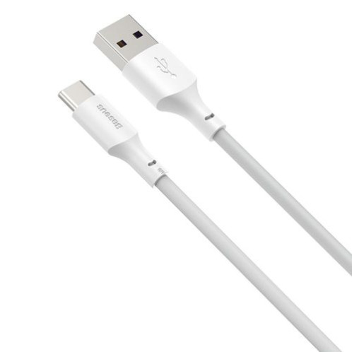 Baseus Type-C Simple Wisdom cable (2pcs/set), 5A, 1.5m, White (TZCATZJ-02) DA276656-019