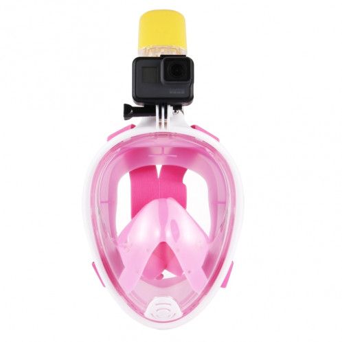 PULUZ 220mm Tube Water Sports Diving Equipment Masque de plongée à sec complet pour GoPro HERO5 / 4/3 + / 3/2/1, taille S / M (rose) SP215F7-08
