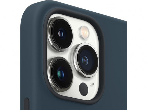 Coque iPhone 13 Pro Max silicone magnétique (comp MagSafe) Bleu marine Novodio IPXNVO0245-03