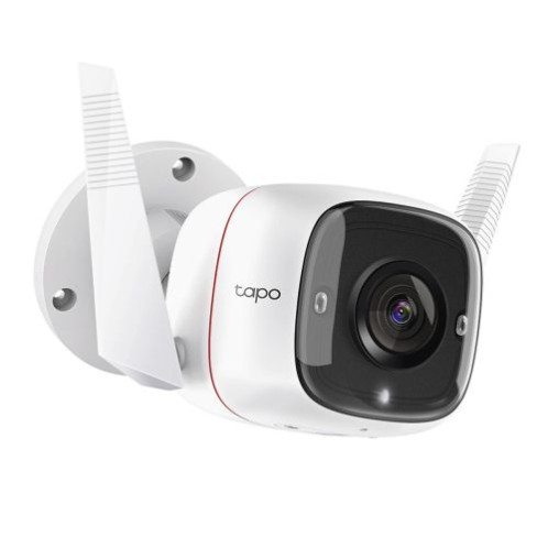TP-Link Camera Tapo TC65 Wi-Fi Outdoor Security Pan/Tilt, 2K 3MP, Night Vision, White EU DP2800477-01