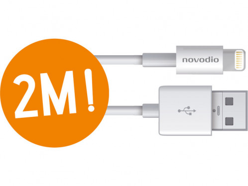 Novodio Câble Lightning vers connecteur USB Blanc 2 mètres CABNVO0018-02