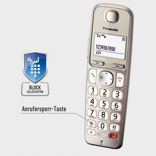 Panasonic KX-TGE250GN champagne 654180-06