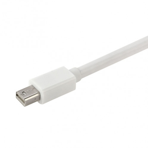 Mini DisplayPort Male to HDMI + VGA + DVI Adaptateur femelle Câble Convertisseur pour Mac Book Pro Air, Longueur de câble: 17cm (Blanc) SM5620-06