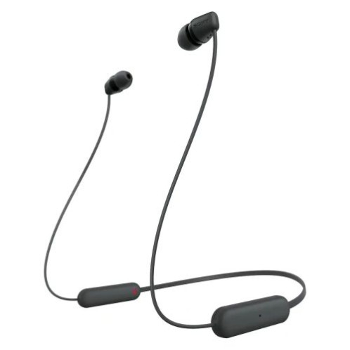 Sony WI-C100 Bluetooth Wireless In-Ear Headphones, BT 5.0, Remote Control, Black EU DO1990786-01