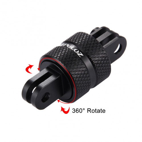 PULUZ 360 ° Rotation CNC Swivel Pivot Prolongateur à bras pivotant pour GoPro, Xiaoyi et autres appareils photo sportifs SPU2206-06