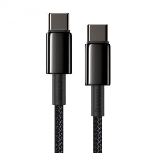 Baseus Type-C Type-C cable Tungsten Gold Fast charging and data 100W (20V/5A) 2m Black (CATWJ-A01) DA394915-013