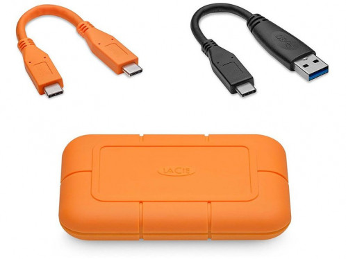 LaCie Rugged SSD 500 Go Orange SSD NVMe externe USB-C DDELCE0074-02