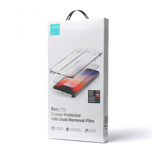 Joyroom iPhone 14 Pro Easy Fit Full Screen Tempred Glass 9H with Mounting Rack Transparent (JR-DH10) DO304853-02