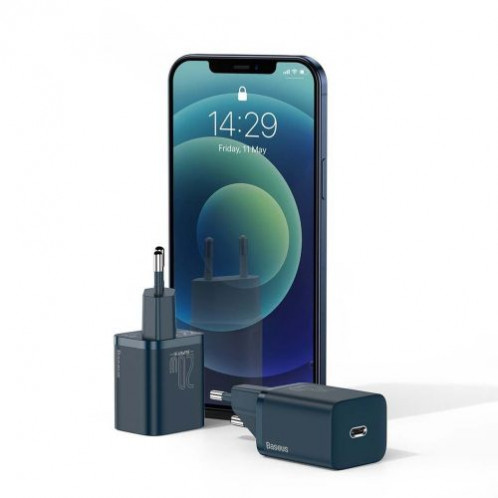 Baseus Travel Charger set Super Si 1C PD Fast charger 20W Blue EU (CCSUP-B03) DA69239-013