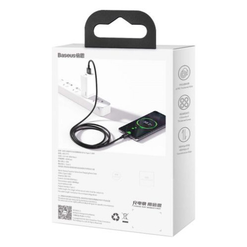 Baseus Type-C Superior series fast charging data cable, 66W(11V/6A), 2m, Black (CATYS-A01) DA238516-011