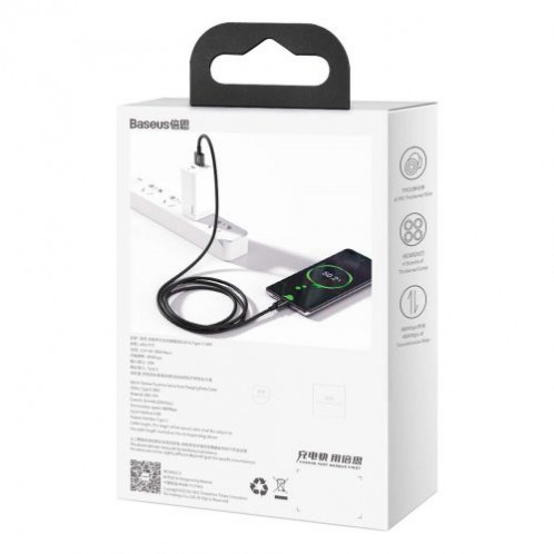 Baseus Type-C Superior series fast charging data cable 66W (11V/6A) 2m Black (CATYS-A01) DA238516-011