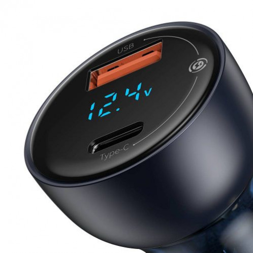Baseus Car Charger Particular Digital Display C+U, PD 3.0 QC 4.0+, SCP, PPS, 5A, 65W Dark Gray (CCKX-C0G) DA1118188-09