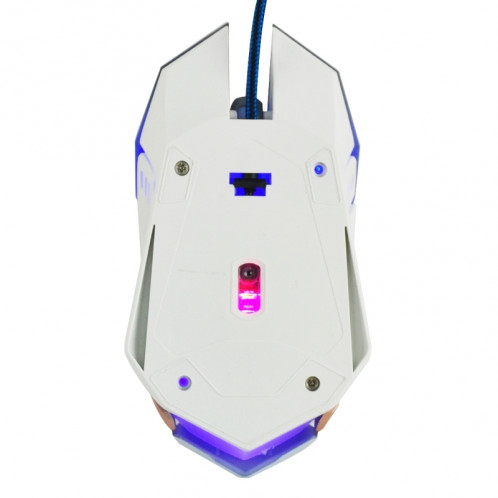 IMICE V6 LED Colorful Light USB 6 boutons 3200 DPI Wired Optical Gaming Mouse pour ordinateur PC portable (blanc) SI164W5-08