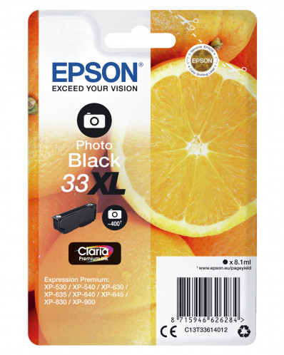 Epson photo noir Claria Premium 33 XL T 3361 268158-00