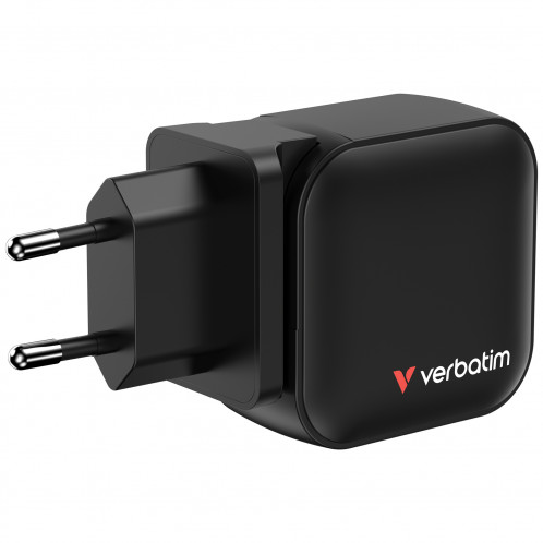 Verbatim Mini GaN Chargeur 70W 2xUSB-C PD, 1xUSB-A QC 3.0 32229 125934-09