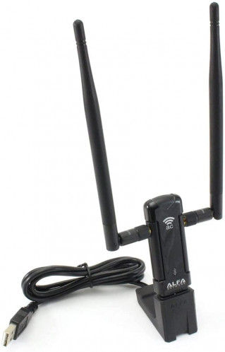 ALFA Network awus036ac – Adaptateur USB, antenne 5 dBi, Dual-Band WiFi AWUS036AC-03