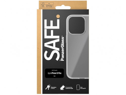 Coque pour iPhone 15 Plus Transparente PanzerGlass Safe IPXPZR0034-03