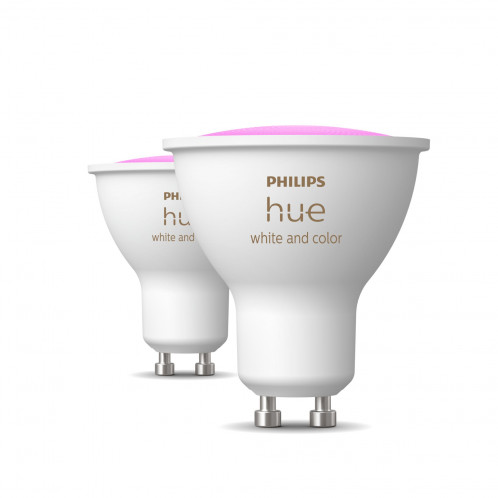 Philips Hue 2x Lampes LED GU10 400lm ambiance white & color 122735-02