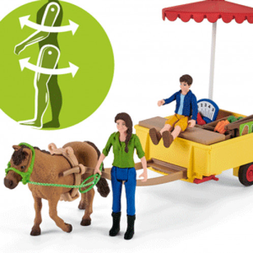 Schleich Vie à la ferme 42528 Etal mobile de la ferme 607273-027