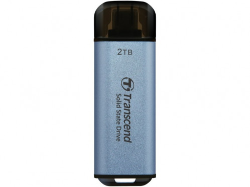 Disque SSD externe portable USB-C 2 To Transcend ESD300 Bleu DDETSD0036-04