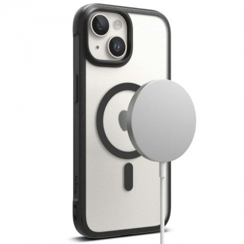 Ringke iPhone 15 Plus Case Fusion Bold Magnetic Matte Clear/ Black DI1081122-015