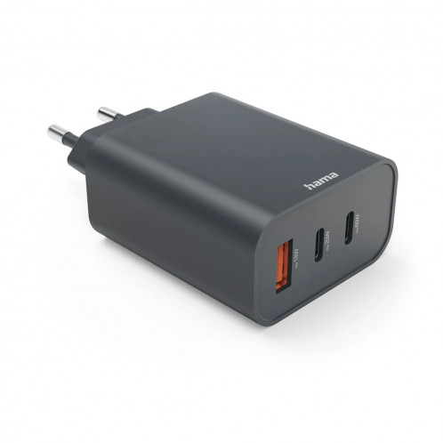 Hama Chargeur rapide PD 65W 2xUSB-C/1xUSB-A,anthracite 86445 140921-06