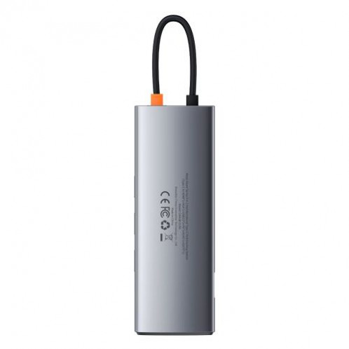Baseus HUB Metal Gleam Series 9-in-1 Multifunctional (Type-C to 3x USB3.2/PD 100W/VGA Full HD 60Hz/HDMI 4K/TF+SD card/ RJ45) Space Gray (CAHUB-CU0G) DA387397-016