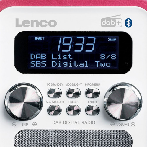 Lenco PDR-051 pink/blanc 702396-06