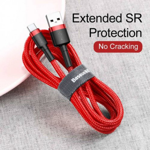 Baseus Type-C Cafule cable 2A, 3m Red/Red (CATKLF-U09) DA338937-016