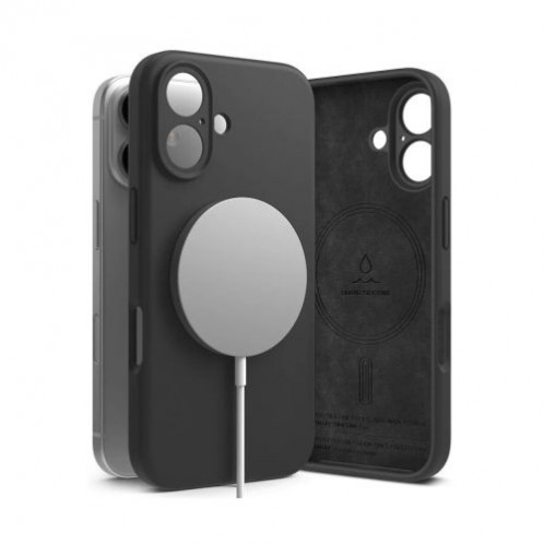 Ringke iPhone 16 Case Silicone Magnetic Black DI104493-01