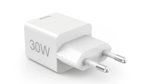 Hama Mini chargeur rapide PD 30W 1xUSB-C/1xUSB-A blanc 201992 140900-018