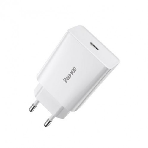 Baseus Travel Charger Speed Mini 1C Quick Charger 20W EU White (CCFS-SN02) DA582616-015