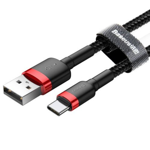Baseus Type-C Cafule cable 2A, 3m, Red/Black (CATKLF-U91) DA32119-017