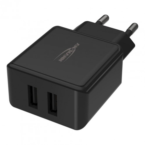 Ansmann Home Chargeur HC212 2xUSB 2400mA noir 621700-06