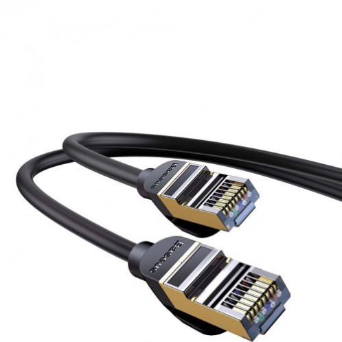 Baseus Network Cable High Speed (CAT7) of RJ45 (round cable) 10 Gbps 1.5m Black (WKJS010201) DA214286-020