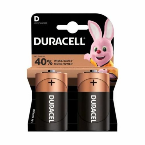 DURACELL Battery (LR20) D Alkaline Basic (2 batteries / blister) 1.5V DU270798-01