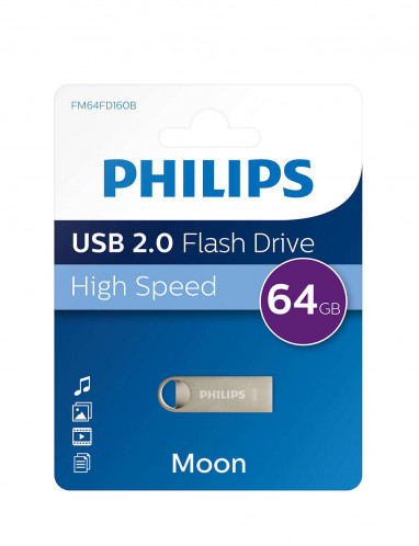 Philips USB 2.0 64GB Moon Vintage Silver 512766-04