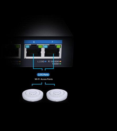 D-Link DMS-107/E Multi-Gigabit Unmanaged Switch 209738-07