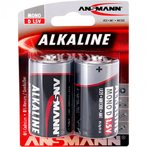 1x2 Ansmann Alcaline Mono D LR 20 red-line 1514-0000 477372-02