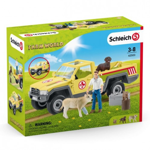 Schleich Vie à la ferme 42503 Visite du vétérinaire à la ferme 488301-014