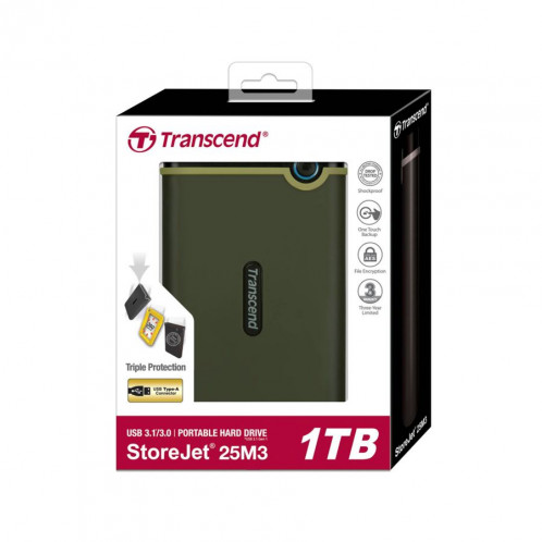 Transcend StoreJet 25M3 2,5 1TB USB 3.1 Gen. 1 367873-03