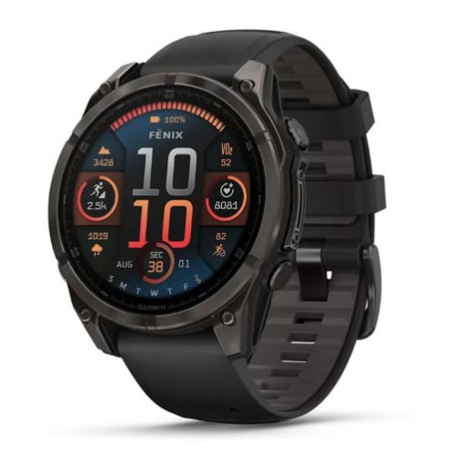 Garmin Fenix 8 47mm, GPS, Silicon Black Band Black EU DA54500787-01