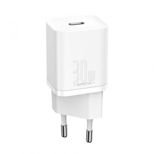 Baseus Travel Charger Super Si 1C Quick Charger PD 30W EU White (CCSUP-J02) DA823520-016