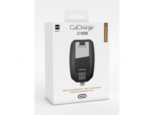CulCharge 3-in-1 PowerBank 2:GO Batterie 1800 mAh USB-C porte-clés AMPCCH0006-02