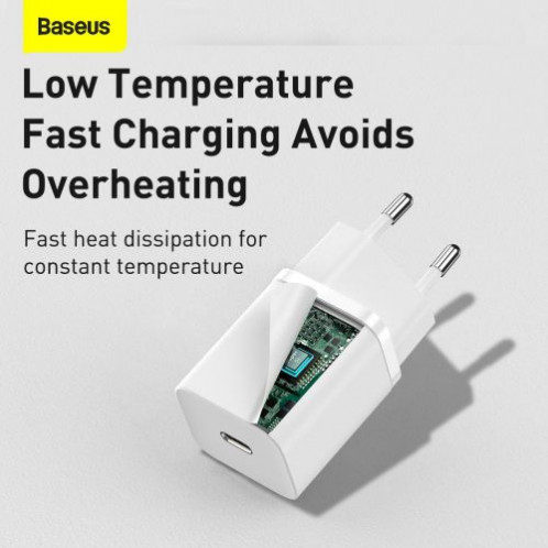 Baseus Travel Charger Super Si 1C Quick Charger PD 30W EU White (CCSUP-J02) DA823520-016