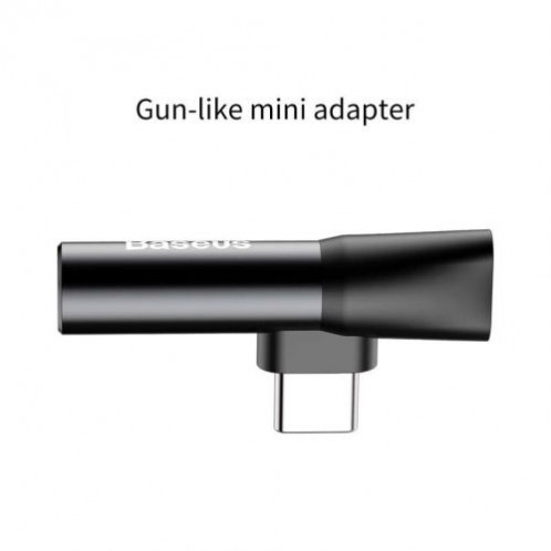 Baseus Converter L41 Type-C (input) for Type-C + 3.5 mm connector Black (CATL41-01) DA293337-09